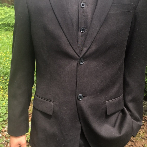 🛍️#2187 EUC J. Ferrar Modern Fit Men’s 3 Piece Black Suit - Picture 12 of 16